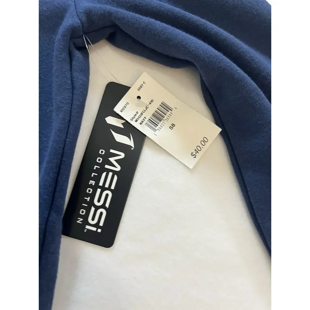 Messi Unisex Kids Blue Pullover Hoodie, Logo, Hooded, Pockets, Size S8
